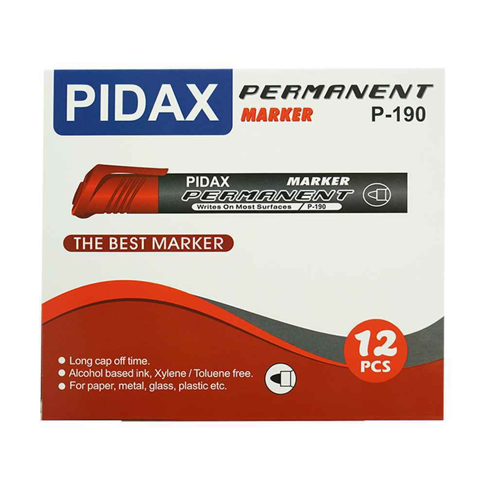 ماژیک معمولی گرد قرمز پیداکس کدp-190