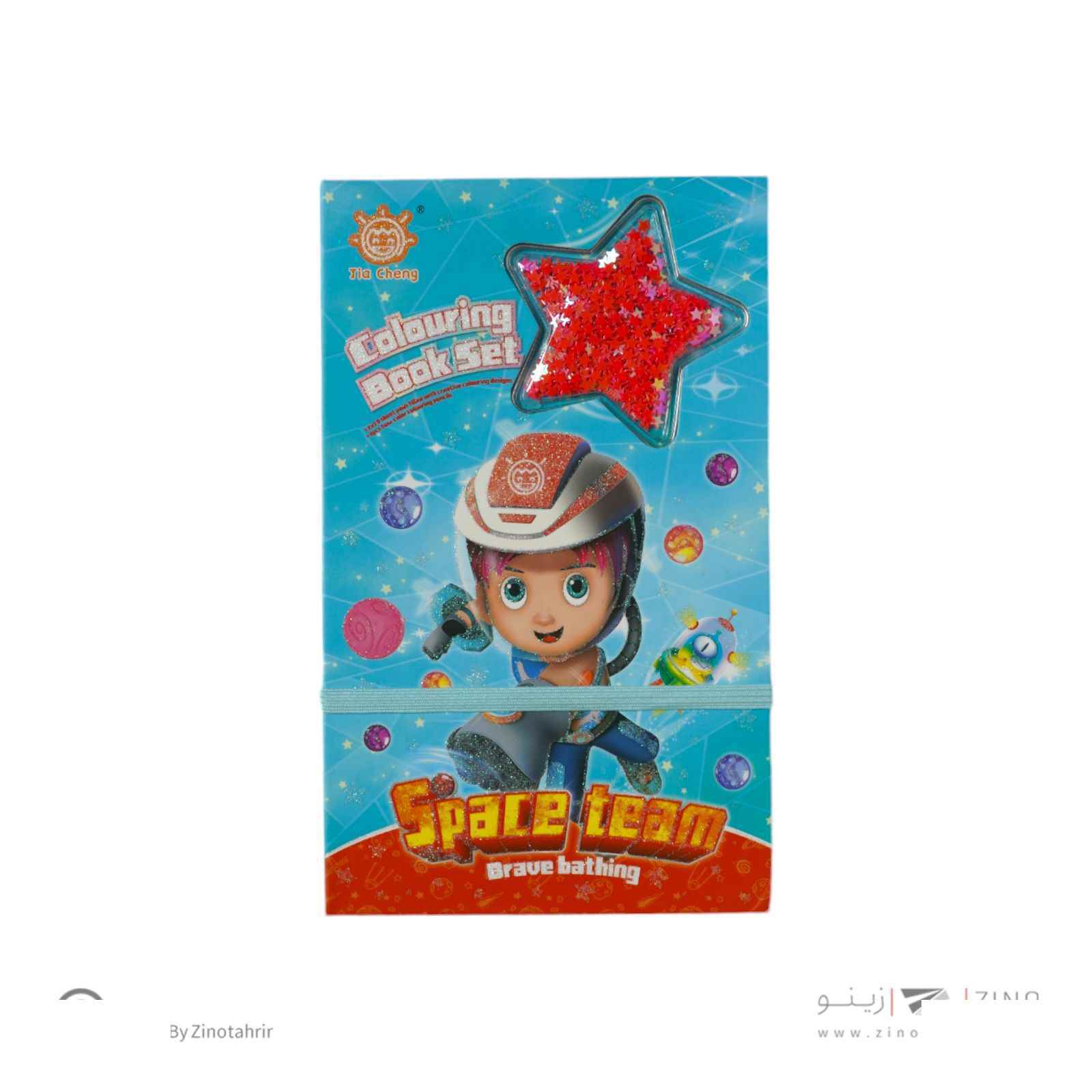 ست کادویی فانتزی دفتر یادداشت و مداد رنگی کدCC-314