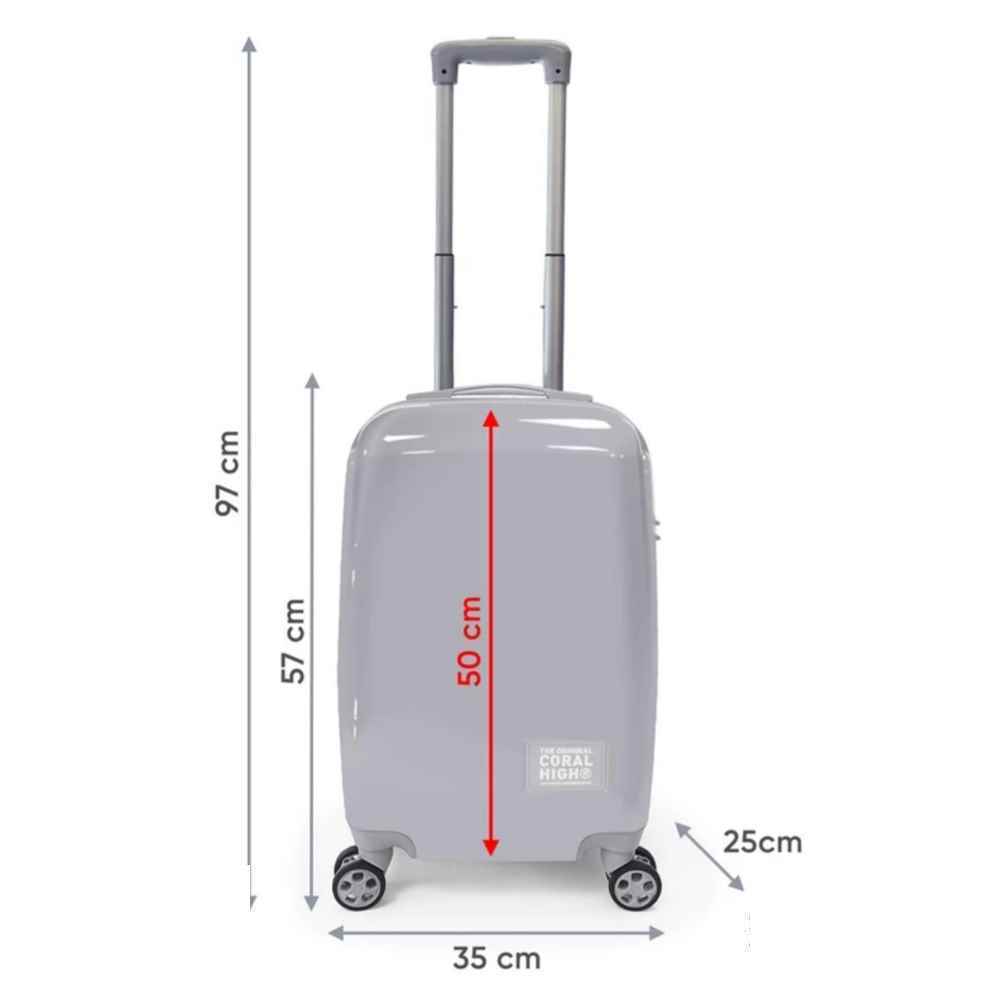 چمدان چرخ دار پلی کربنات کابین سایز34*24*24یایگان کد16534